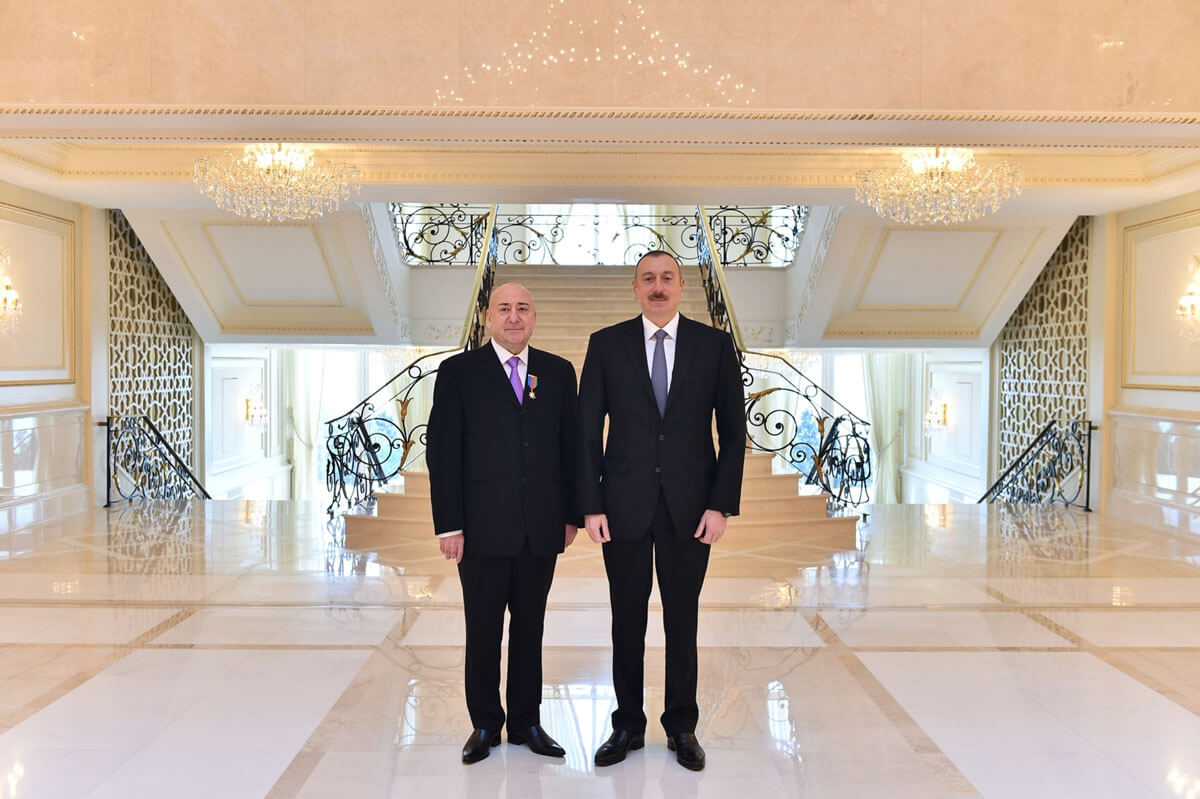 Мамед Агаев с Ильхамом Алиевым